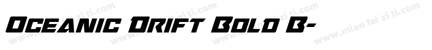 Oceanic Drift Bold B字体转换